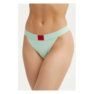 Tanga HUGO zelená barva, 50503102