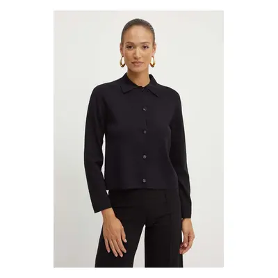 Kardigan Max Mara Leisure dámský, černá barva, lehký, 2426316017600