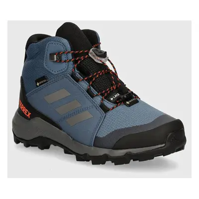 Dětské boty adidas TERREX TERREX MID GTX tmavomodrá barva, IF5704