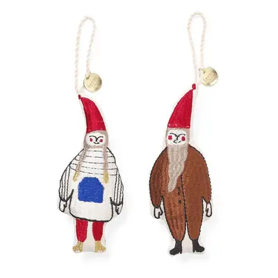 Sada svátečních dekorací ferm LIVING Elf Pair 2-pack