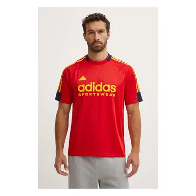 Sportovní triko adidas Tiro červená barva, IY4507