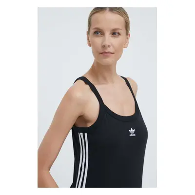 Top adidas Originals 3-Stripes Tank dámský, černá barva, IU2431