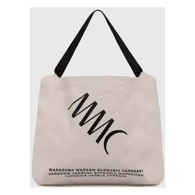 Bavlněná kabelka MMC STUDIO béžová barva, LOGO.BAG