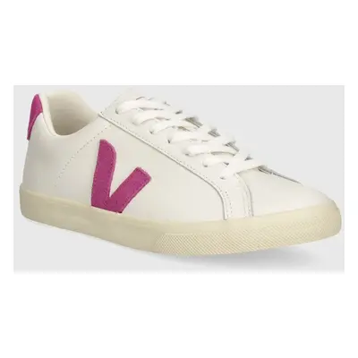 Kožené sneakers boty Veja Esplar Logo bílá barva, EO0203712A