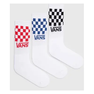 Ponožky Vans 3-pack bílá barva, VN000F0WWHT1