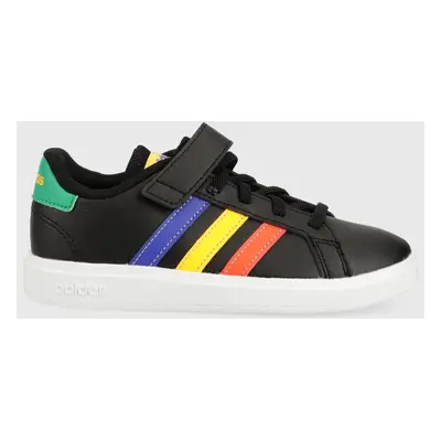 Dětské sneakers boty adidas GRAND COURT 2. EL černá barva