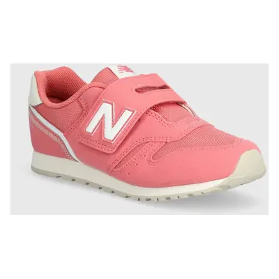 Dětské sneakers boty New Balance růžová barva