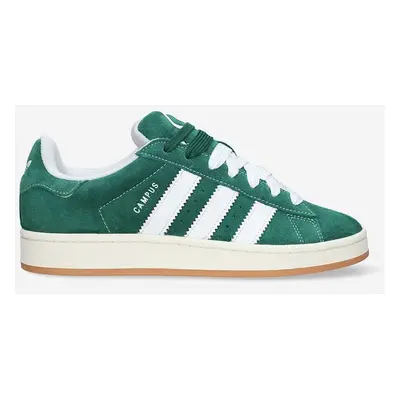 Semišové sneakers boty adidas Originals Campus0s zelená barva, H03472