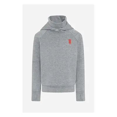 Dětská mikina Lego Wear Lwsaipal 609 Hoodie šedá barva, s kapucí, s potiskem, 11010566 590