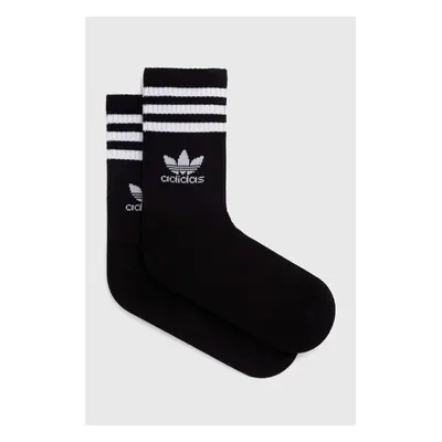 Ponožky adidas Originals 3-pack černá barva