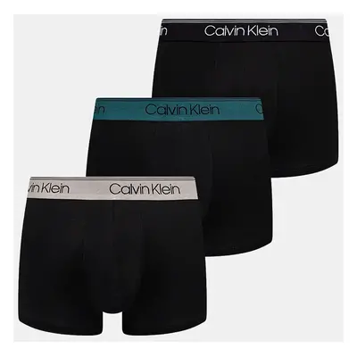 Boxerky Calvin Klein Underwear 3-pack pánské, černá barva