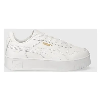 Sneakers boty Puma Carina Street bílá barva, 389390