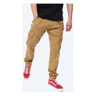 Kalhoty Alpha Industries Utility Pant pánské, hnědá barva, ve střihu cargo, 128202.13