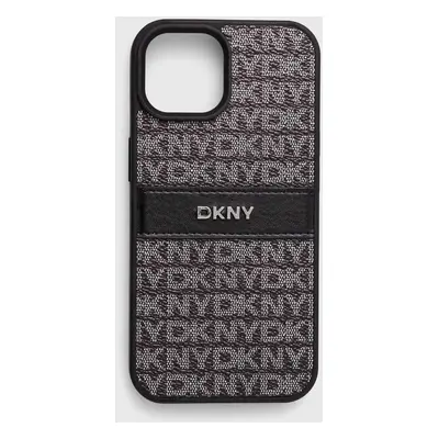 Obal na telefon Dkny iPhone 15 / 14 / 13 6.1 černá barva, DKHCP15SPRTHSLK