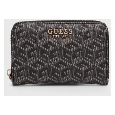 Peněženka Guess LAUREL černá barva, SWCU85 00400