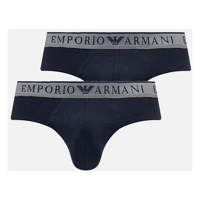 Spodní prádlo Emporio Armani Underwear 2-pack pánské, tmavomodrá barva, 111733 4F720