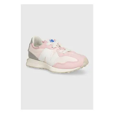 Dětské sneakers boty New Balance 327 růžová barva, PH327CK