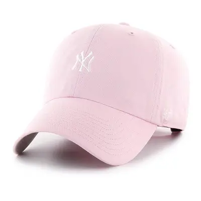 Čepice 47brand New York Yankees růžová barva, s aplikací