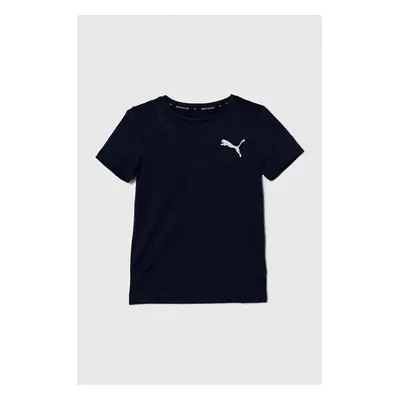 Dětské tričko Puma ACTIVE Small Logo Tee B tmavomodrá barva, s potiskem