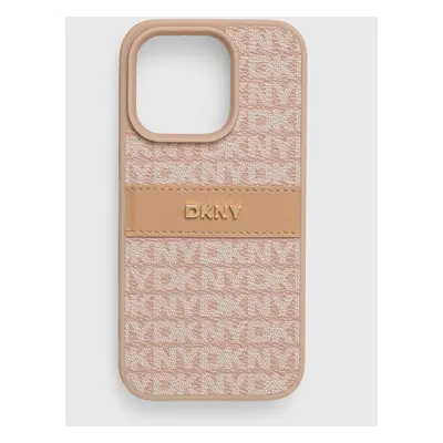 Obal na telefon Dkny iPhone 15 Pro 6.1 oranžová barva, DKHCP15LPRTHSLP