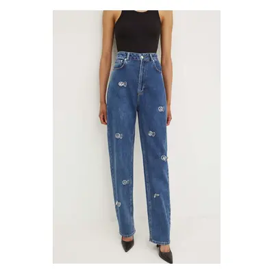 Džíny Moschino Jeans dámské, high waist, 0328.8223