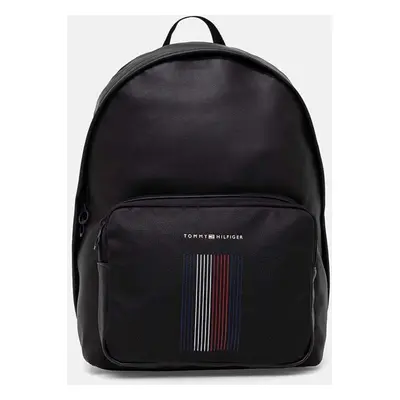 Batoh Tommy Hilfiger pánský, černá barva, velký, hladký, AM0AM12598