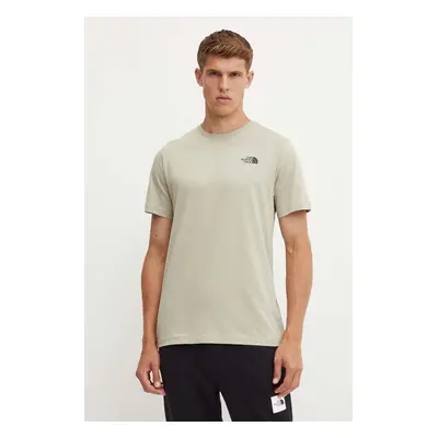 Bavlněné tričko The North Face Redbox Tee Infill 2 šedá barva, s potiskem, NF0A8A3R9IT1