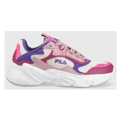 Dětské sneakers boty Fila Collene růžová barva