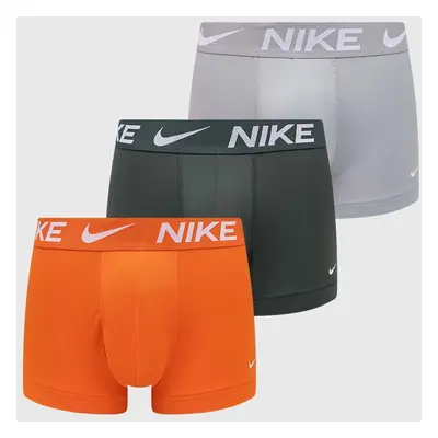 Boxerky Nike 3-pack pánské, oranžová barva, 0000KE1156