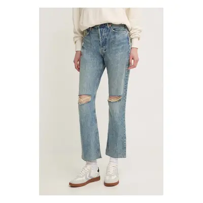 Džíny Pepe Jeans STRAIGHT JEANS UHW dámské, high waist, PL204593MS0