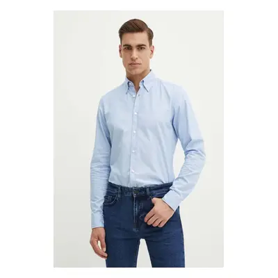 Bavlněná košile Boss Orange regular, s límečkem button-down, 50519707