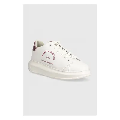 Kožené sneakers boty Karl Lagerfeld KAPRI bílá barva, KL62539F