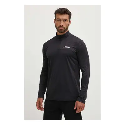 Tričko adidas TERREX OUTDOOR pánské, černá barva, s potiskem, HT9501