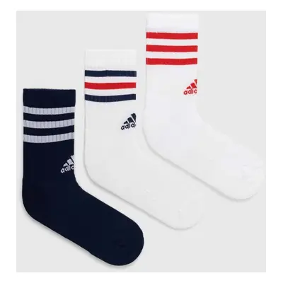 Ponožky adidas Essentials 3-pack bílá barva, IY8643