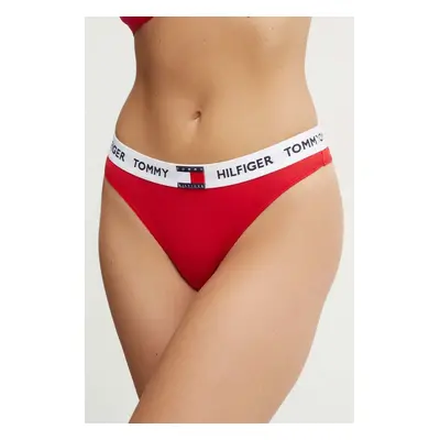 Tanga Tommy Hilfiger červená barva, UW0UW05616