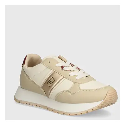 Dětské sneakers boty Tommy Hilfiger béžová barva, T3A9-33548