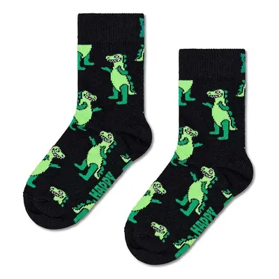 Dětské ponožky Happy Socks Kids Inflatable Dino Sock černá barva