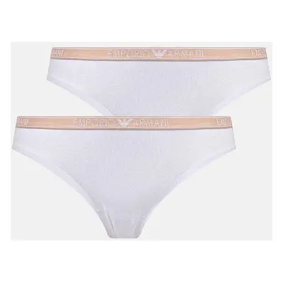 Tanga Emporio Armani Underwear 2-pack bílá barva, 163333 4F223