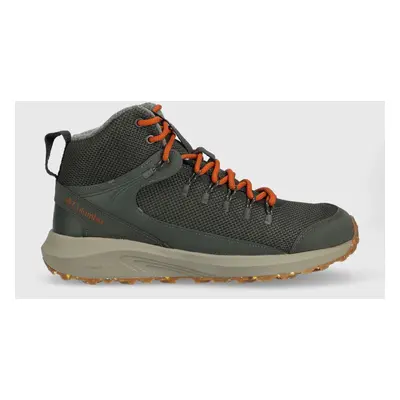 Boty Columbia Trailstorm Mid Waterproof pánské, šedá barva, zateplené