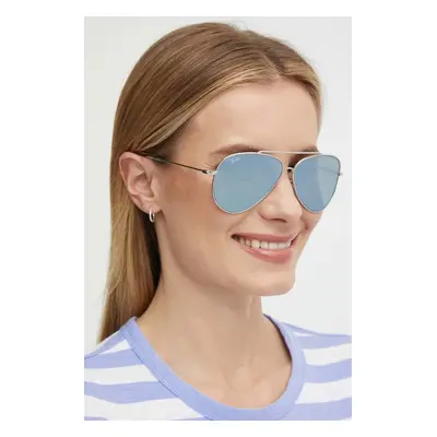 Sluneční brýle Ray-Ban AVIATOR REVERSE stříbrná barva, 0RBR0101S