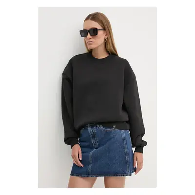 Mikina Calvin Klein Jeans dámská, černá barva, hladká, J20J224656