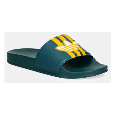 Pantofle adidas Originals Adilette pánské, zelená barva, IG9268