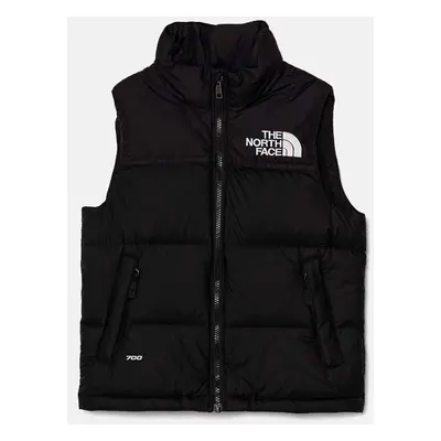 Dětská péřová vesta The North Face TEEN 1996 RETRO NUPTSE VEST černá barva, NF0A8A4BJK31