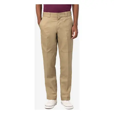 Kalhoty Dickies Strght Dble Knee Rec pánské, béžová barva, jednoduché, DK0A4XZEKHK-beige