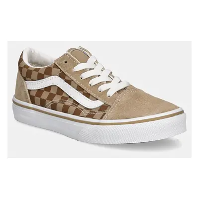 Dětské tenisky Vans Old Skool béžová barva, VN000D2VBF21