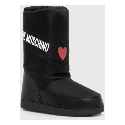 Sněhule Love Moschino černá barva, JA24032G1LISA000