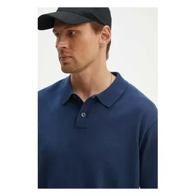 Bavlněné polo tričko Levi's tmavomodrá barva, A7294