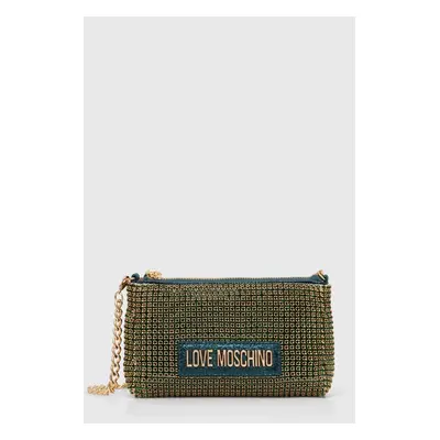 Kabelka Love Moschino zelená barva, JC4046PP1LLP100A