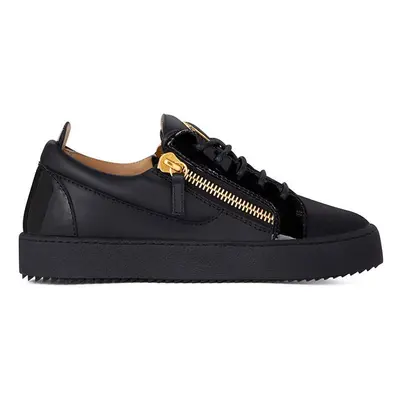 Kožené sneakers boty Giuseppe Zanotti May London černá barva, RW00017.008