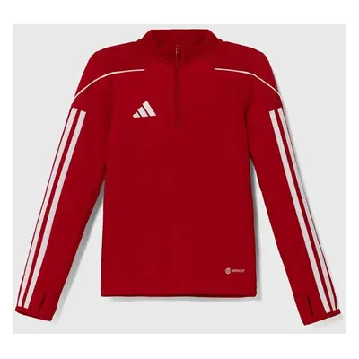 Dětská mikina adidas Performance TIRO23L TR TOPY červená barva, s aplikací, HS3489